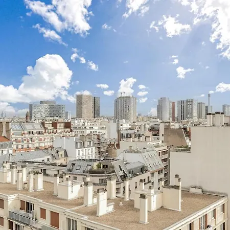Apartment 60m2 With Balcony For 4, Eifel Tower View From Paris