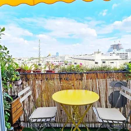 Appartement 60m2 With Balcony For 4, Eifel Tower View From