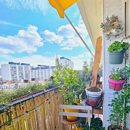 60m2 With Balcony For 4, Eifel Tower View From Apartment *